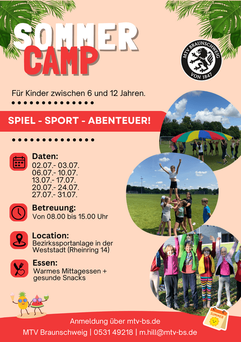 Sommercamp Hier siehst du unser Plakat für das diesjährige Sommercamp