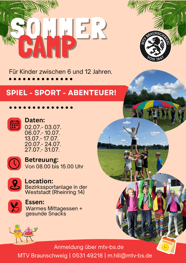 Sommercamp Hier siehst du unser Plakat für das diesjährige Sommercamp
