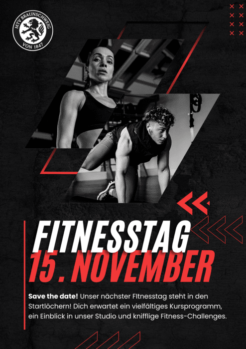 Hier siehst du unser Plakat für den Fitnesstag am 15.11.2025.
